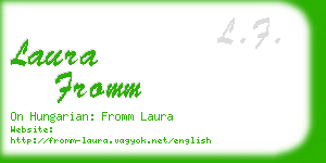 laura fromm business card